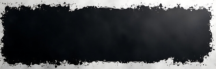 Fototapeta premium A website header features a black grunge banner on an abstract metal or simple black and white background with ample space for copy._00002_