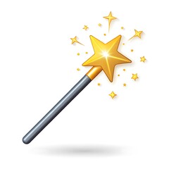 modern style magic wand wand icon on white background .jpg