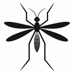 Animal Mosquito Color silhouette vector illustrator  