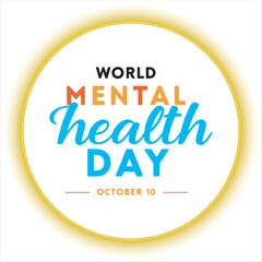 World Mental Health Day Typography Design,Mental Health Awareness Day Vector Art,October 10 Mental Health Day Poster Design,World,Mental Health Day Cursive Typography,Inspirational Mental Health Day