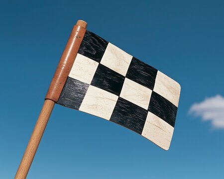 Checkered Flag in Sky