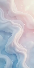 Fototapeta premium Abstract pastel waves with soft light and flowing textures