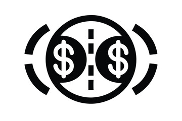 currency exchange vector icon