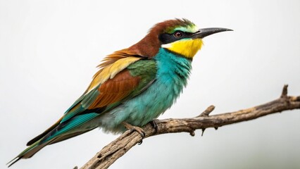 Fototapeta premium Bee-Eater on studio background 