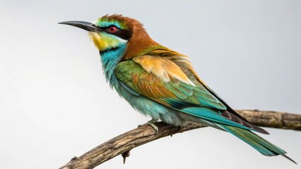 Obraz premium Bee-Eater on studio background 
