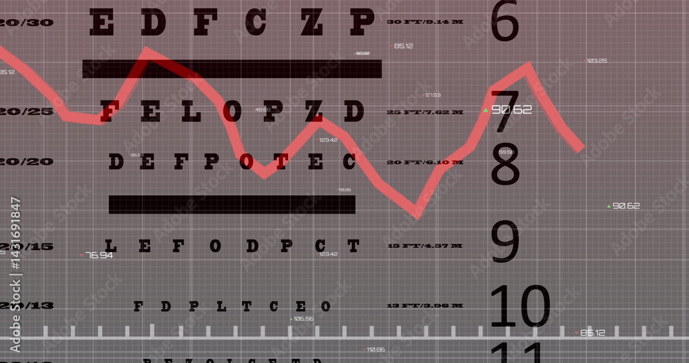 Aufkleber image of data processing over letters
