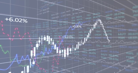 Image of data processing over black background