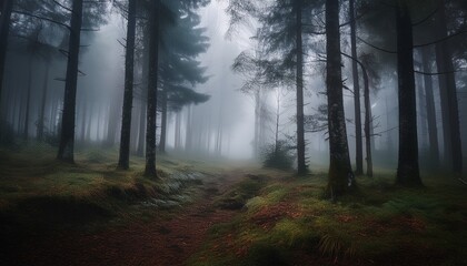 foggy forest