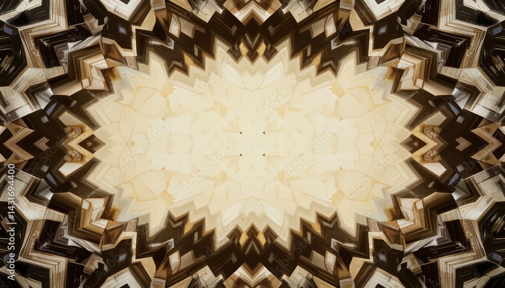 Poster dynamic geometric patterns in abstract art digital medium visual design creative environment symmetr