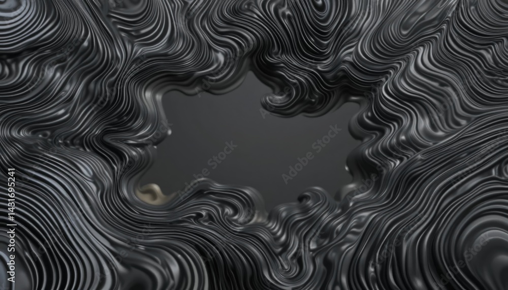 Aufkleber dynamic abstract art creation process studio digital artwork contemporary environment close-up view 