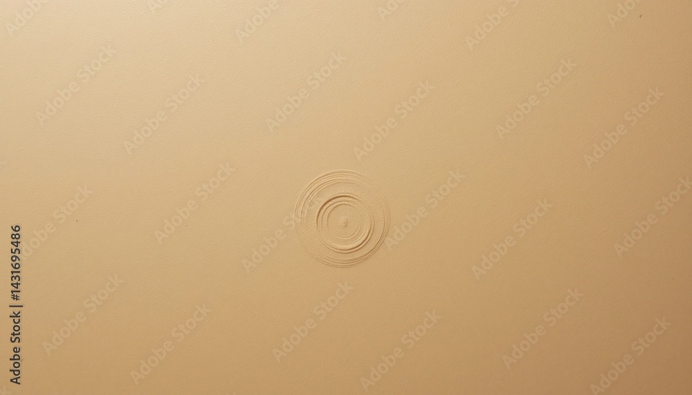Aufkleber captivating abstract ripple effect minimalist space digital art soft beige background aesthetic view