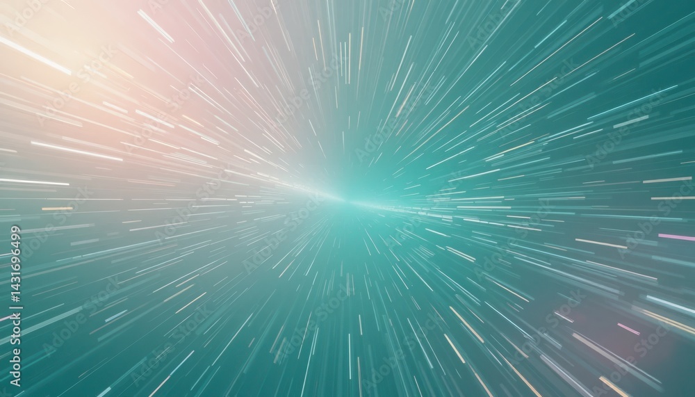 Aufkleber exploring the cosmic journey through light speed space digital art infinite universe abstract viewpo