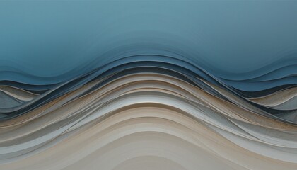 Waves of tranquility abstract digital art serene blue tones graphic design calm environment modern aesthetic for relaxation and inspiration