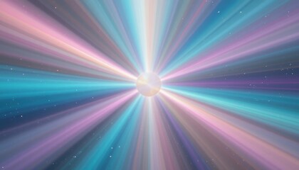 Obraz premium Radiant light burst cosmic space digital art abstract environment wide-angle viewpoint vibrant energy concept for stunning visual impact