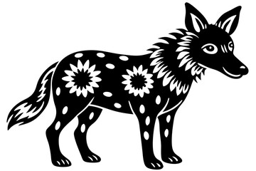 Cute Forest Animal Vector Line Art – Cartoon Clipart, Logo Icon, Funny Wildlife Illustration on White Background