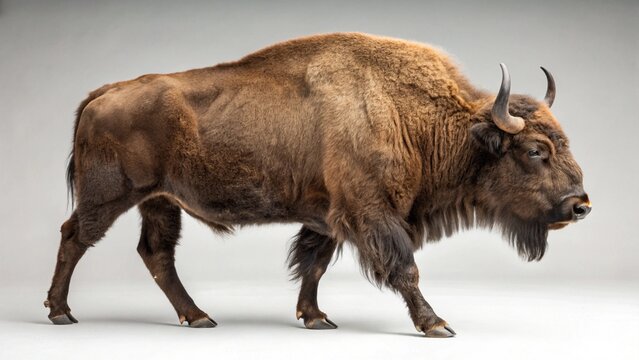 Beefalo on studio background
