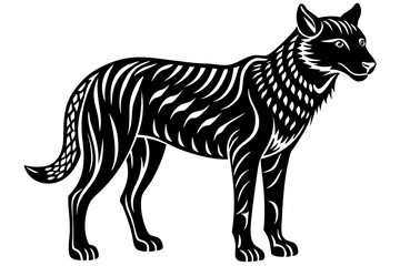 Cute Forest Animal Vector Line Art – Cartoon Clipart, Logo Icon, Funny Wildlife Illustration on White Background