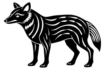 Cute Forest Animal Vector Line Art – Cartoon Clipart, Logo Icon, Funny Wildlife Illustration on White Background