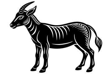 Cute Forest Animal Vector Line Art – Cartoon Clipart, Logo Icon, Funny Wildlife Illustration on White Background