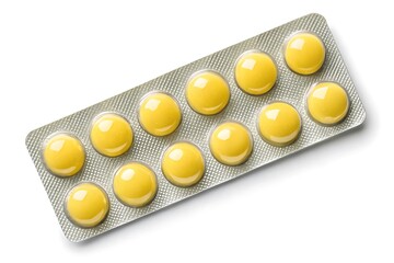 yellow colour medical pills blister flat isolated on white background.jpg