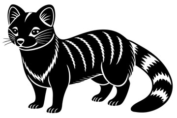 Cute Forest Animal Vector Line Art &ndash; Cartoon Clipart, Logo Icon, Funny Wildlife Illustration on White Background