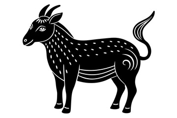 Cute Forest Animal Vector Line Art – Cartoon Clipart, Logo Icon, Funny Wildlife Illustration on White Background