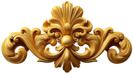 golden crown isolated on white