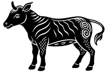 Cute Forest Animal Vector Line Art – Cartoon Clipart, Logo Icon, Funny Wildlife Illustration on White Background