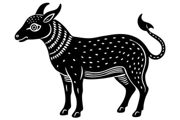 Cute Forest Animal Vector Line Art – Cartoon Clipart, Logo Icon, Funny Wildlife Illustration on White Background