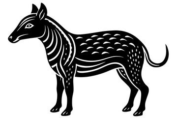 Cute Forest Animal Vector Line Art – Cartoon Clipart, Logo Icon, Funny Wildlife Illustration on White Background