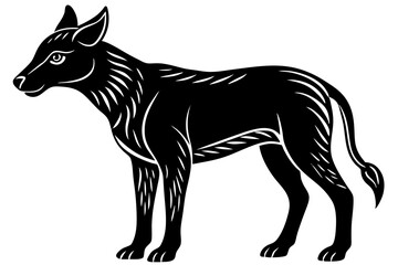 Cute Forest Animal Vector Line Art – Cartoon Clipart, Logo Icon, Funny Wildlife Illustration on White Background