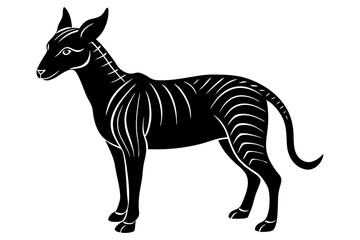 Cute Forest Animal Vector Line Art – Cartoon Clipart, Logo Icon, Funny Wildlife Illustration on White Background