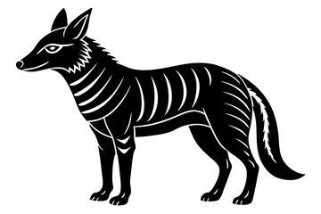 Cute Forest Animal Vector Line Art – Cartoon Clipart, Logo Icon, Funny Wildlife Illustration on White Background