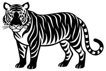 Cute Forest Animal Vector Line Art – Cartoon Clipart, Logo Icon, Funny Wildlife Illustration on White Background