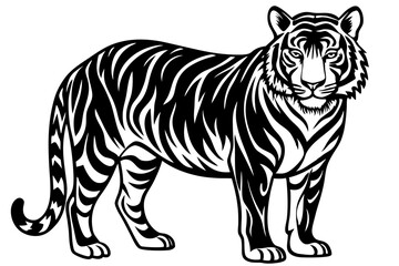 Cute Forest Animal Vector Line Art – Cartoon Clipart, Logo Icon, Funny Wildlife Illustration on White Background