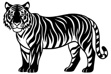 Cute Forest Animal Vector Line Art – Cartoon Clipart, Logo Icon, Funny Wildlife Illustration on White Background