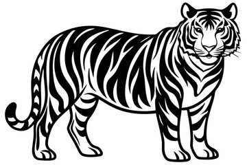 Cute Forest Animal Vector Line Art – Cartoon Clipart, Logo Icon, Funny Wildlife Illustration on White Background