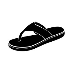 Sandal silhouette vector illustration