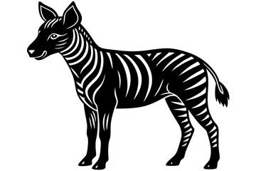 Cute Forest Animal Vector Line Art – Cartoon Clipart, Logo Icon, Funny Wildlife Illustration on White Background