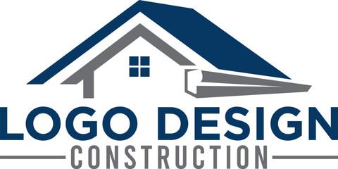 gutter and house roof logo template. Roof downspout vector design. Gutter services logotype.EPS 10