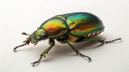 Naklejka premium Beetle on studio background 