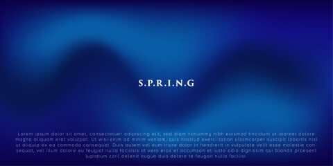Blue soft gradient background. Abstract spring season blurry vector textured. aesthetic design poster or banners