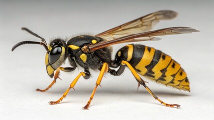 Beewolf wasp on studio background
