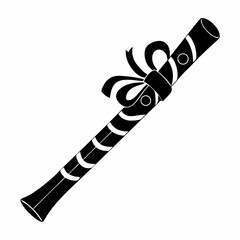 creative Silhouette Candy Cane Flute Icon Vector Illustration 



4/4

