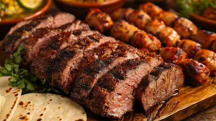 Eid Dinner With Mutton Roast Chapli Kebab Zarda and Roti Served to Family Gathering