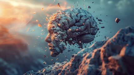 Obraz premium Concept of attention deficit and difficulty focusing in modern lifestyle