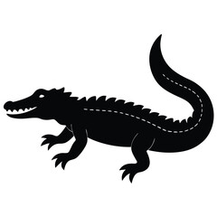 crocodile isolated on white background