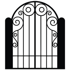 wrought iron gate