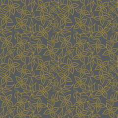 Hand drawn flowers, seamless patterns with floral for fabric, textiles, clothing, wrapping paper, cover, banner, home decor, abstract backgrounds