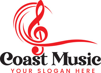 The stylized frame with music notes.